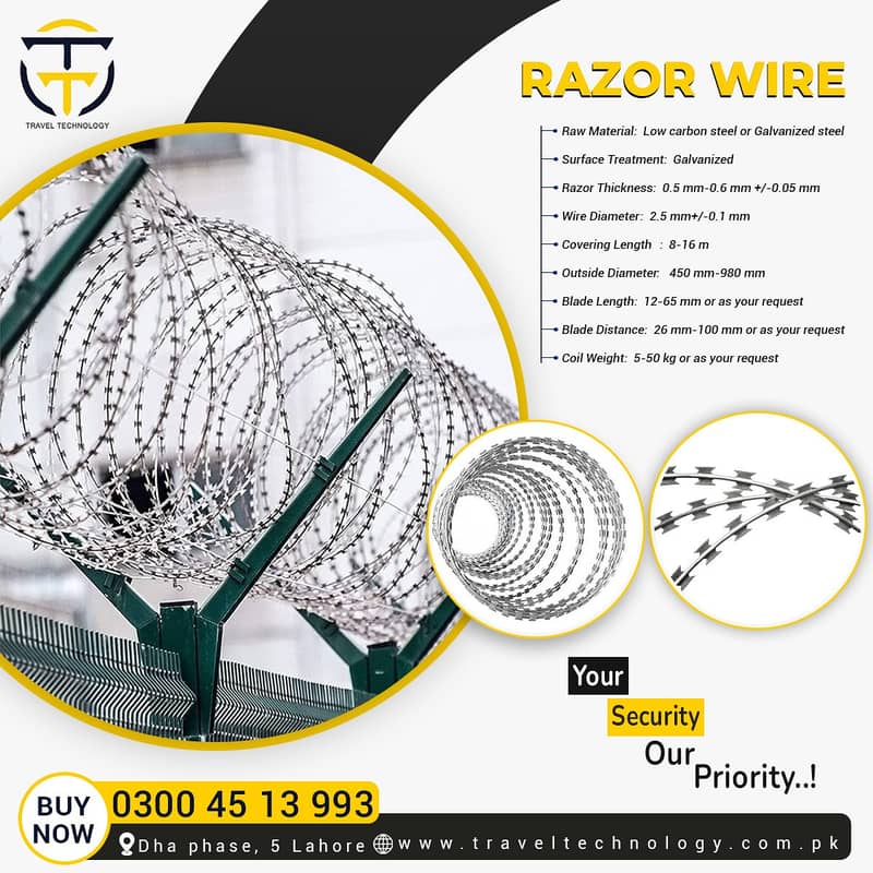 Razor Wire, RAZOR WIRE GALVANIZED RAZOR WIRE

                                                            alt=
