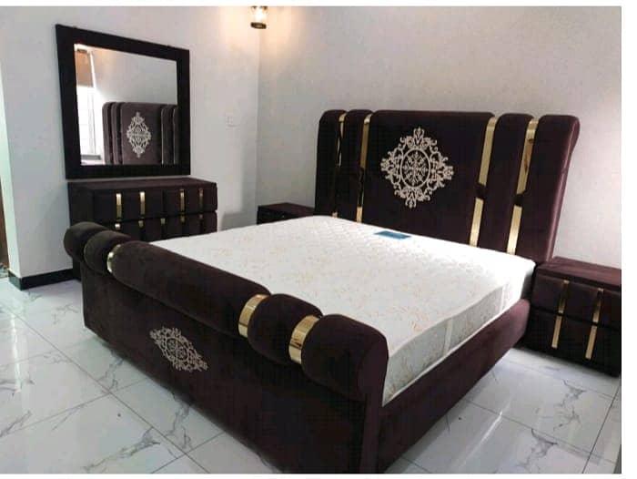 Bed / Double bed / bed set / king size bed / wooden bed / Furniture

                                                            alt=