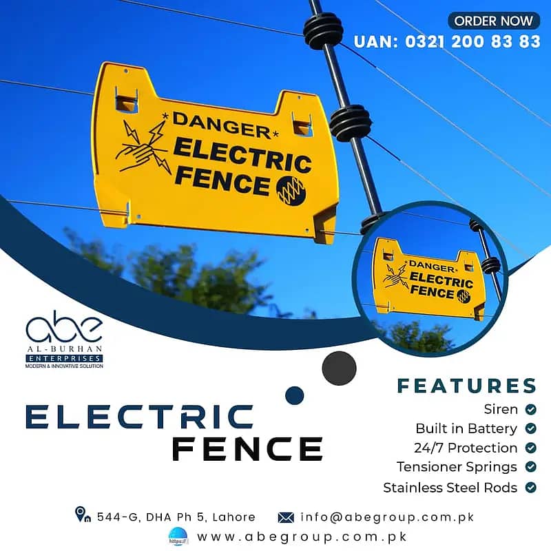 Electric Fence Wall Security Barrier Now You Can Sleep with Confident

                                                            alt=