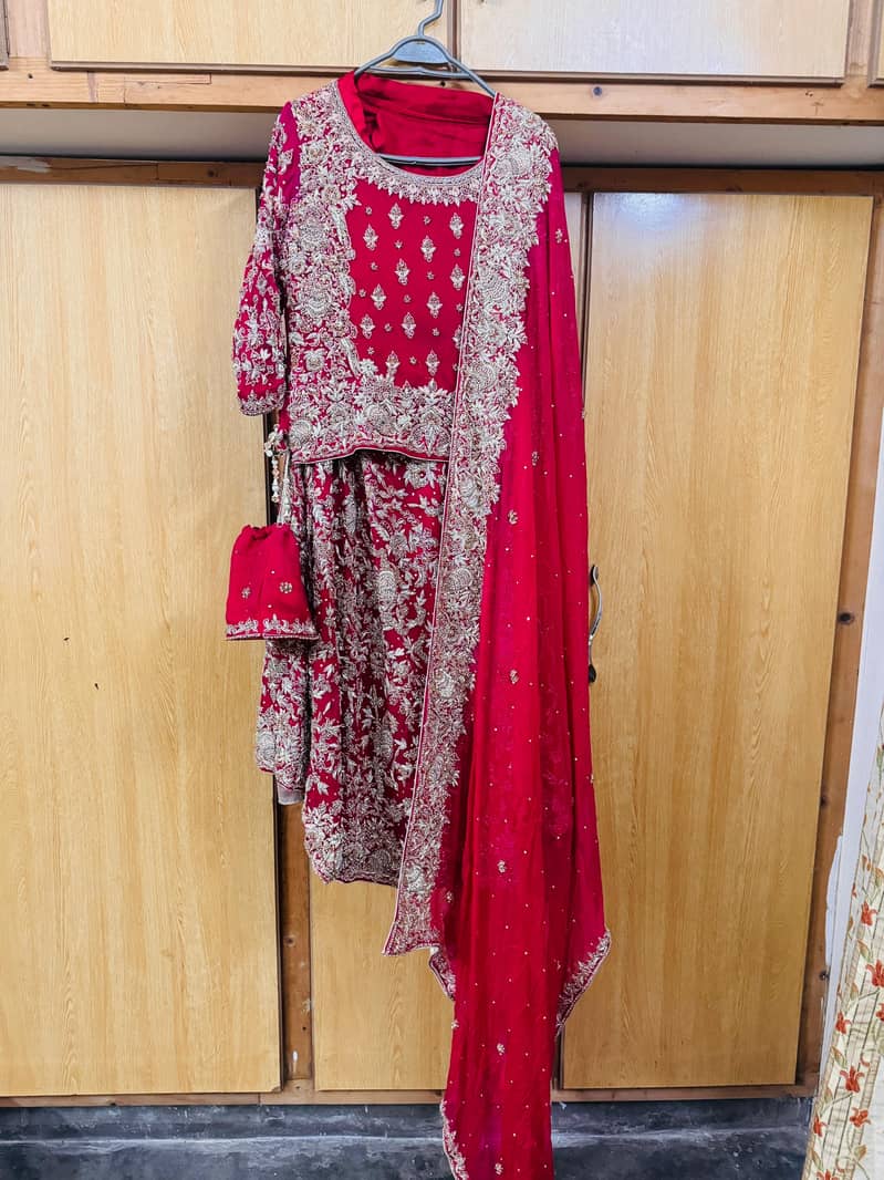 Barat lehnga and Walima maxi forsale for contact03060638322

                                                            alt=
