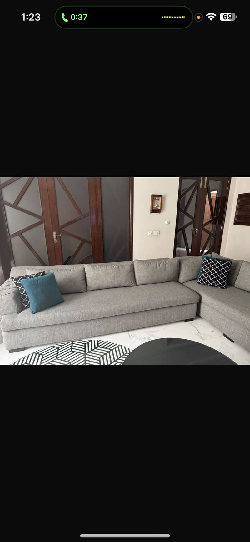 L shaped 8 seater Sofa

                                                            alt=