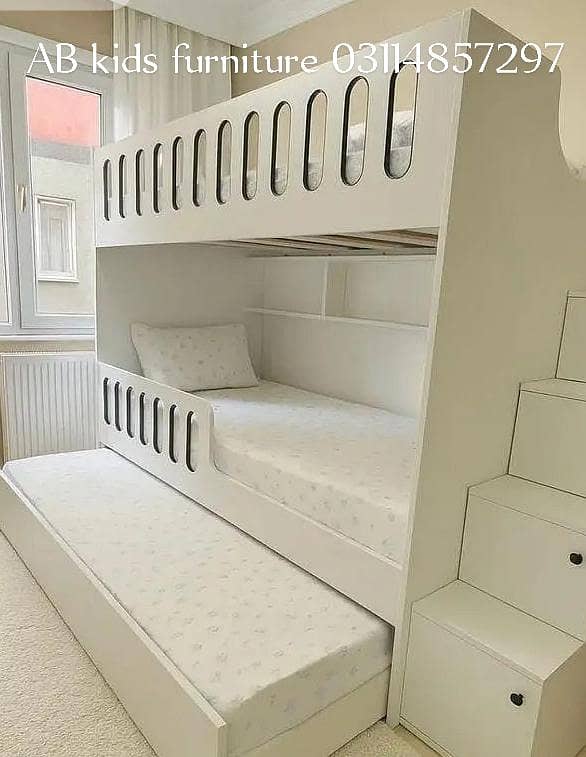 Bunk bed | Kid wooden bunker bed | Baby bed | Double bed | Triple bed

                                                            alt=