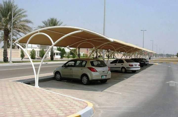 Pole parking Hyper shade, Pvc fabric shade, Outdoor garage shade

                                                            alt=