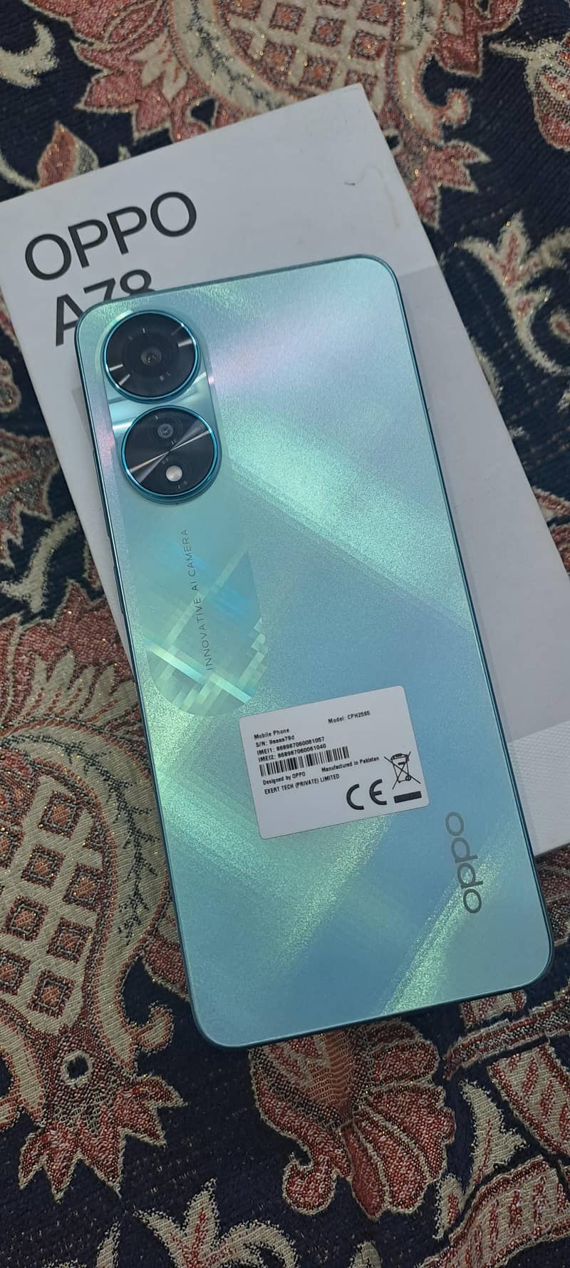 Oppo A78 brand new.

                                                            alt=