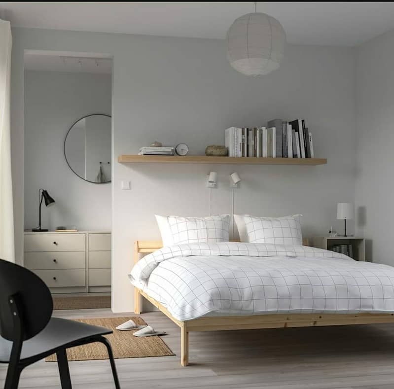 Bed set  High-Quality Wooden Bed, Import Quality

                                                            alt=