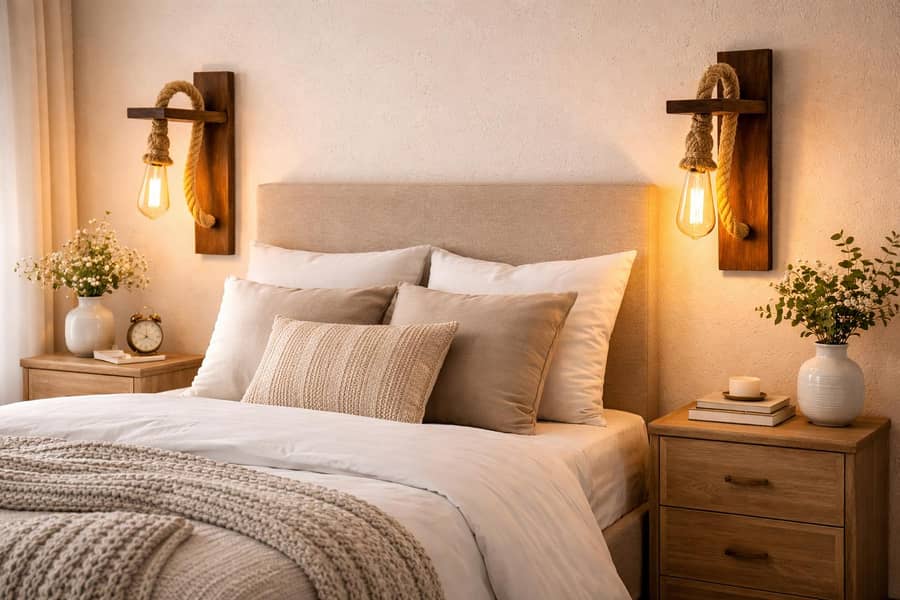 Wooden Wall Rustic Lamp/Lamps/wall  decoration  racks/decoration items

                                                            alt=