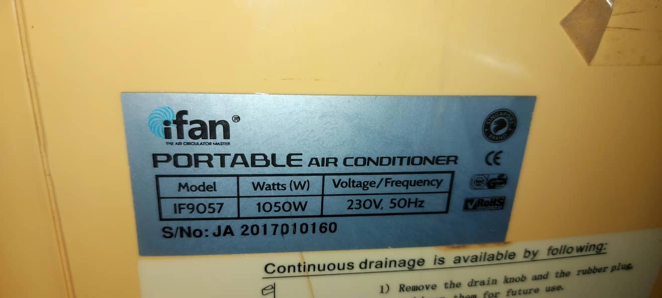ifan Portable Air Conditioner 1000watts  Original Gas

                                                            alt=