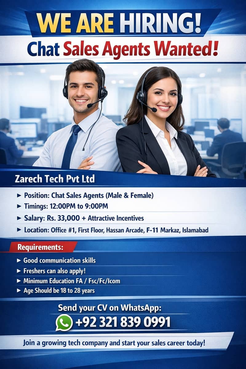 Join as a Digital Marketing & Customer Support Agent – Male/Female