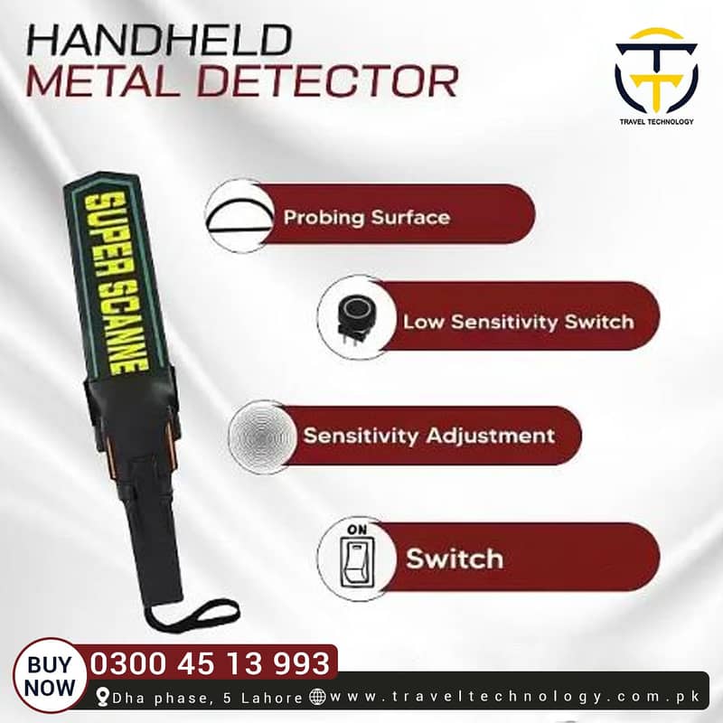 Hand Held Metal Detector Security Super Scanner Stick All Brand Avail

                                                            alt=
