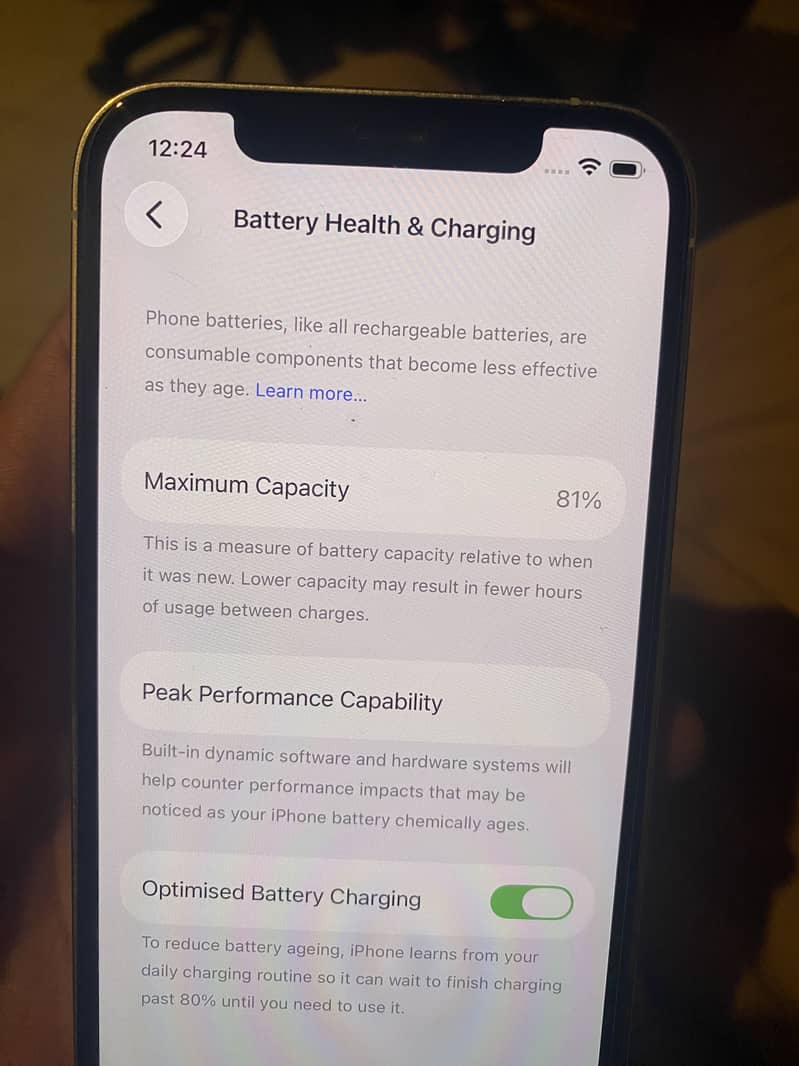 Iphone 12 pro PTA APPROVED | 256gb | 81%

                                                            alt=