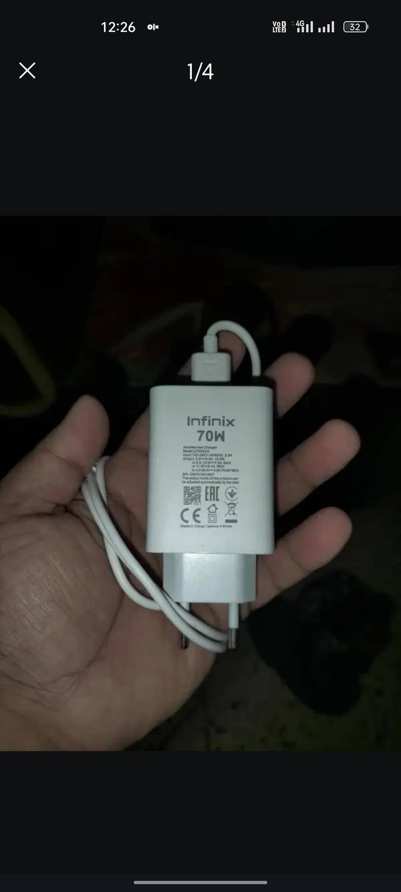 infinix note 40 pro ka geniune charger 70watt

                                                            alt=