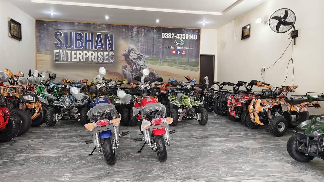 Brand New Monkey Gorilla & Atv Quad Bikes Availble At SUBHAN Shop Lhr

                                                            alt=