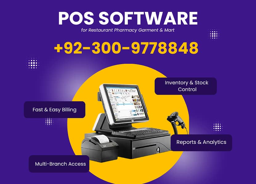 POS Software for Restaurant, Pharmacy, Garment, Mart & Retail Billing

                                                            alt=