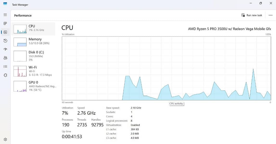 Lenovo T495 Laptop, Ryzen 5 3500u, 16GB ddr4 ram, 256GB SSD, 2GB GPU

                                                            alt=