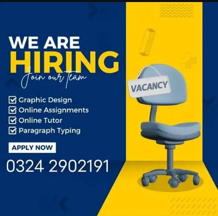 Part Time Full Time Job / Data Entry Job / Typing job / Assignment Job

                                                            alt=