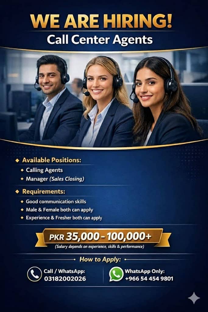 Call Center Job/Calling Agent Required/Night Shift/Jobs In Bahria Town

                                                            alt=