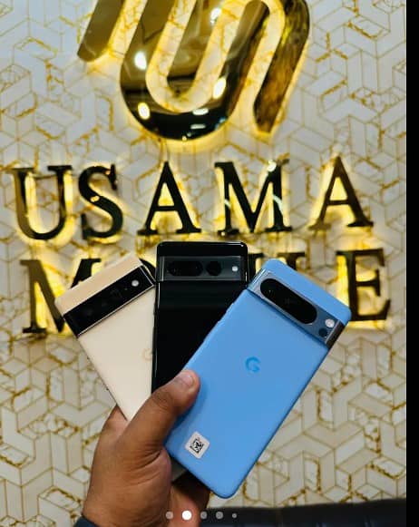 Pixel 8,Pixel 7 Pixel 7a Pixel 6a, 7 Pro,6 Pro all stock available

                                                            alt=