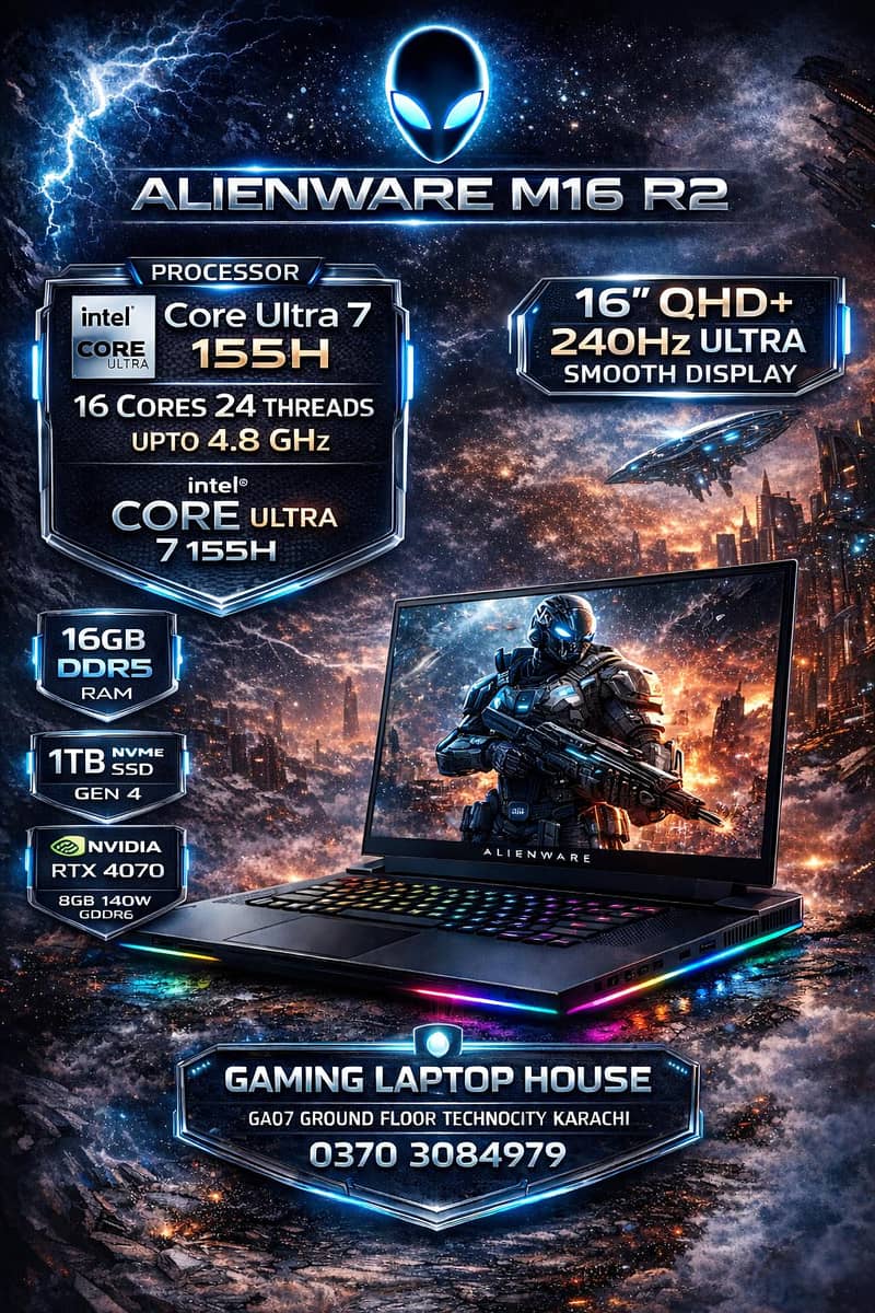 Dell Alienware - M16 R2 - RTX 4070 - Dell Alienware gaming laptop

                                                            alt=