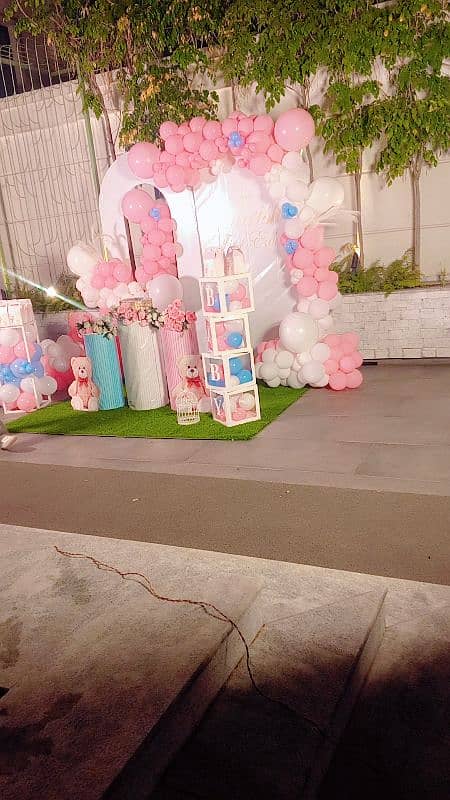Birthday Decor, Balloon Decor, Light Decor, dj sound, Jumping Castle

                                                            alt=