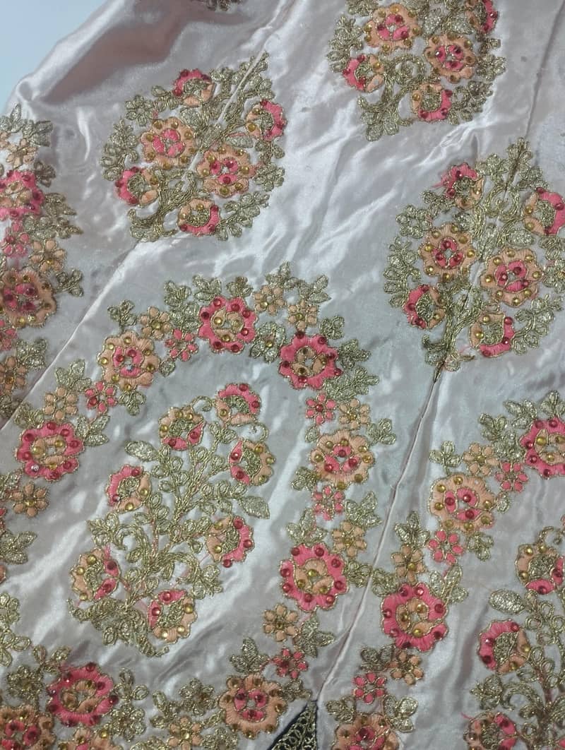 Elegant peach/Beige Embroidery/Lehenga Choli/Heavy Zari Border/Sale

                                                            alt=