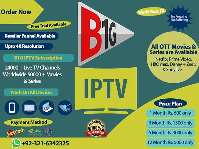 IPTV 4k Premium 24000+ Live Tv Channels Free Trial Available

                                                            alt=