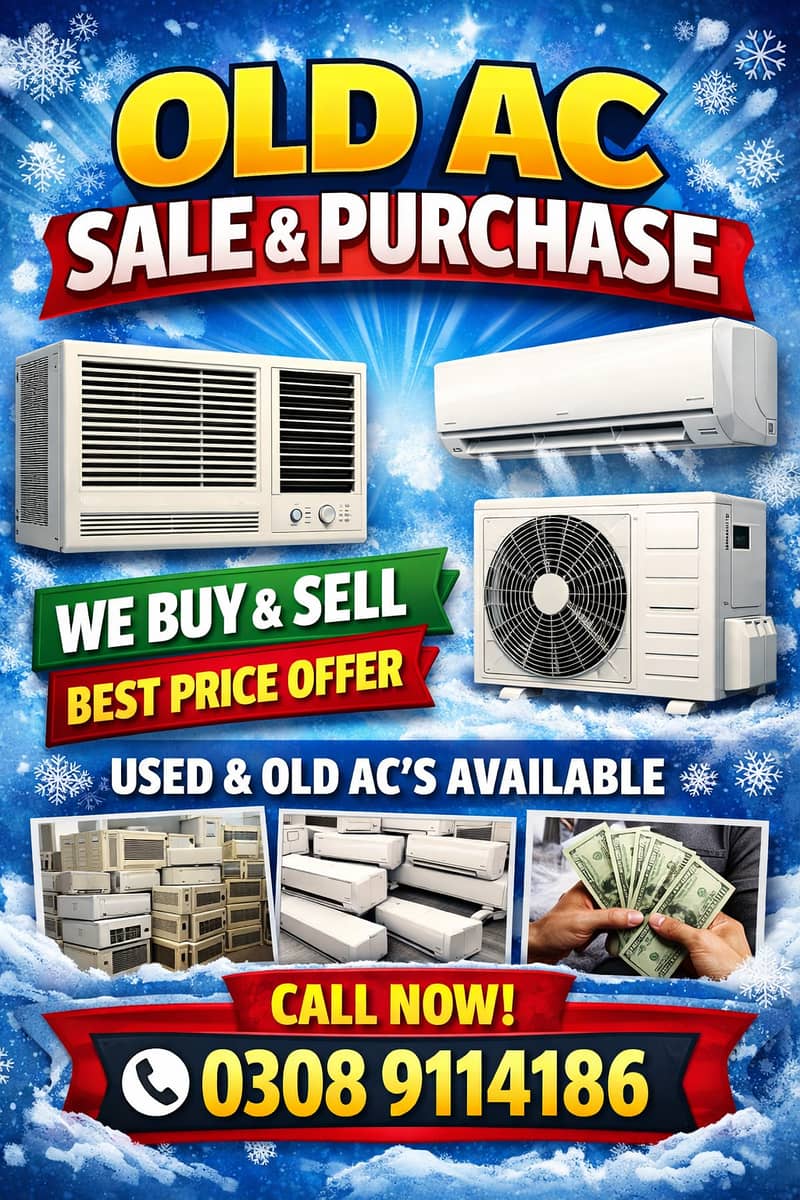 ac sale purchase / dc invertor / window ac /dead ac / used ac /chiller

                                                            alt=
