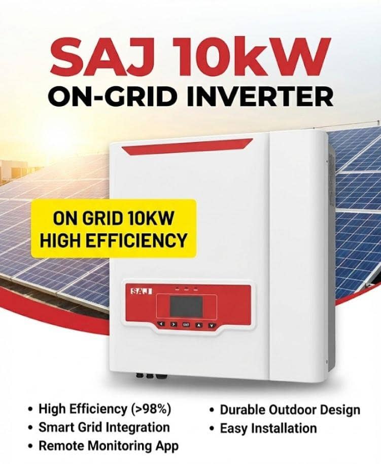 SAJ 10KW On-Grid Solar Inverter | High Efficiency Grid-Tie System

                                                            alt=