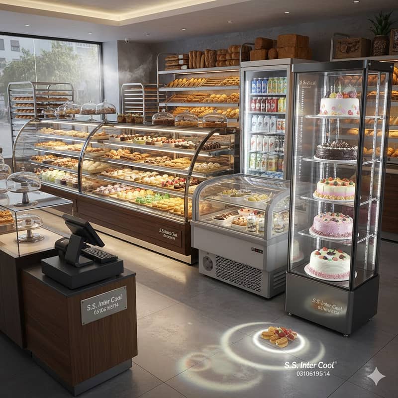 New Design Cake Display Showcase | Modern Pastry Counter Manufacturer

                                                            alt=
