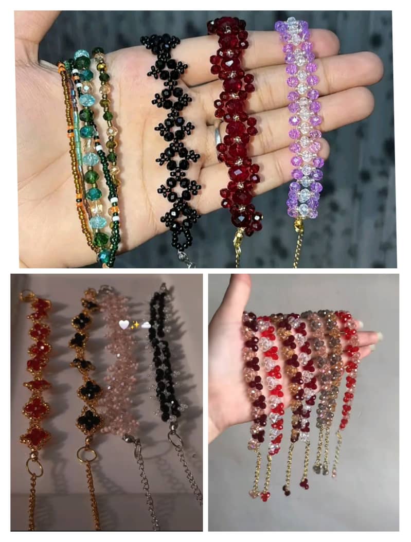 Beaded charms bracelets

                                                            alt=