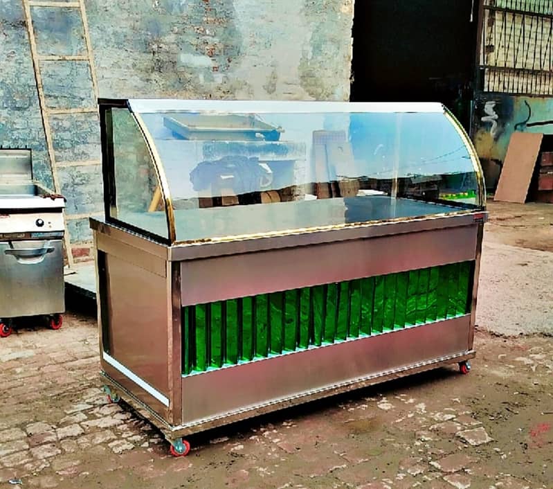 Fries counter , dahi bhala counter , Salad counter ,counter in lahore

                                                            alt=