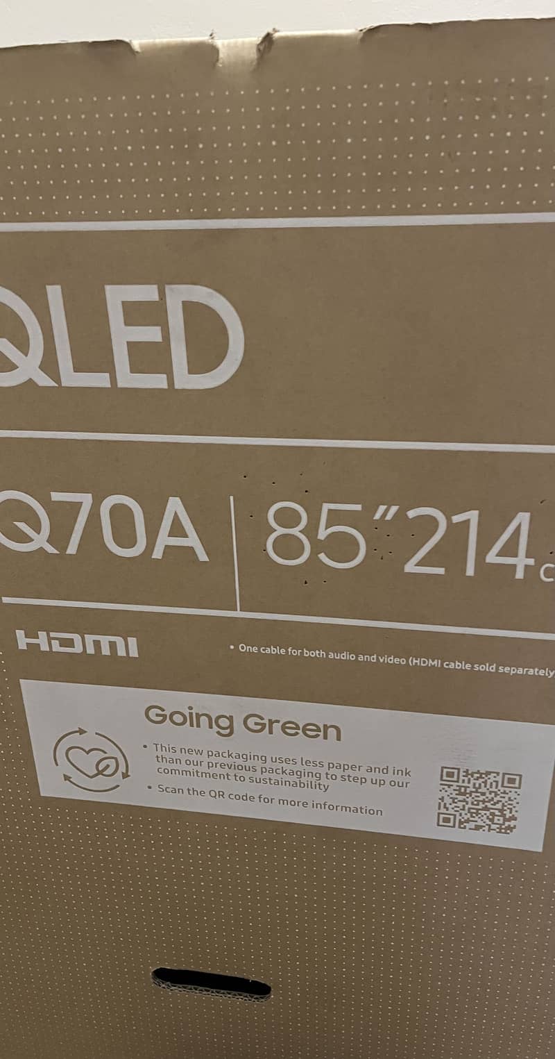 Packed Samsung led tv