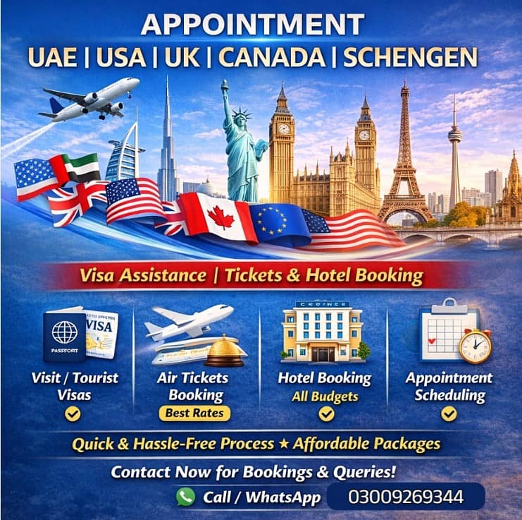 Visa & Appointment Services – UAE | USA | UK | Canada | Schengen

                                                            alt=