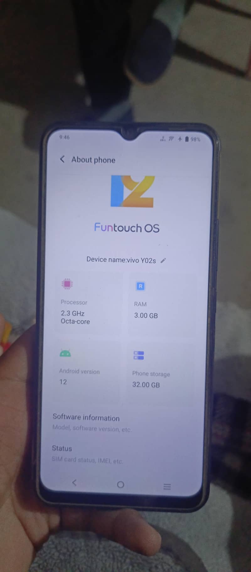VIVO Y02s  3/32 GB RAM, TOTAL GENUINE

                                                            alt=