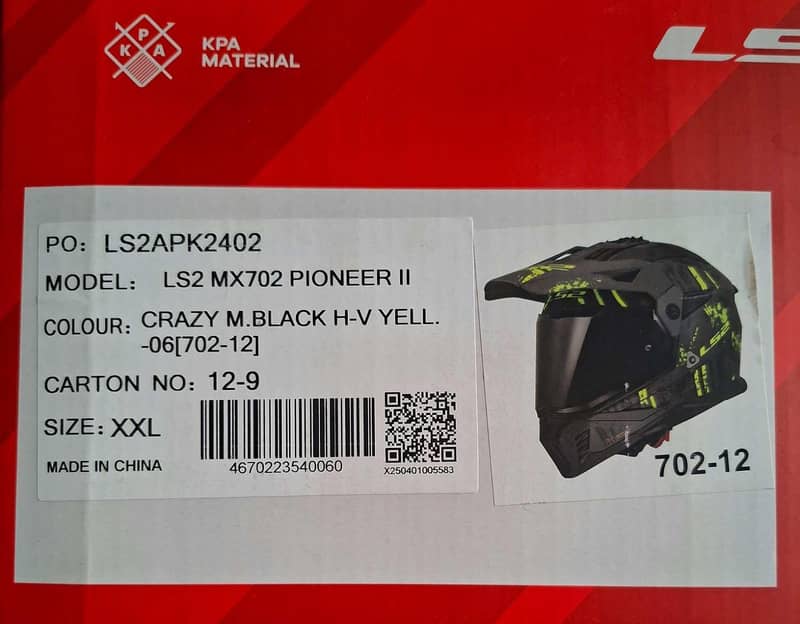 MX702 Pioneer II Crazy Matt Black H-V Yellow LS2 Helmet

                                                            alt=