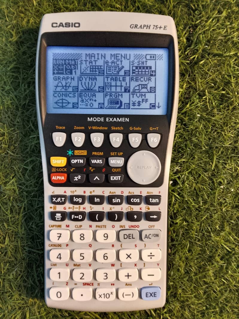 CASIO GRAPH 75+E GRAPHIC CALCULATOR MODE EXAMEN

                                                            alt=