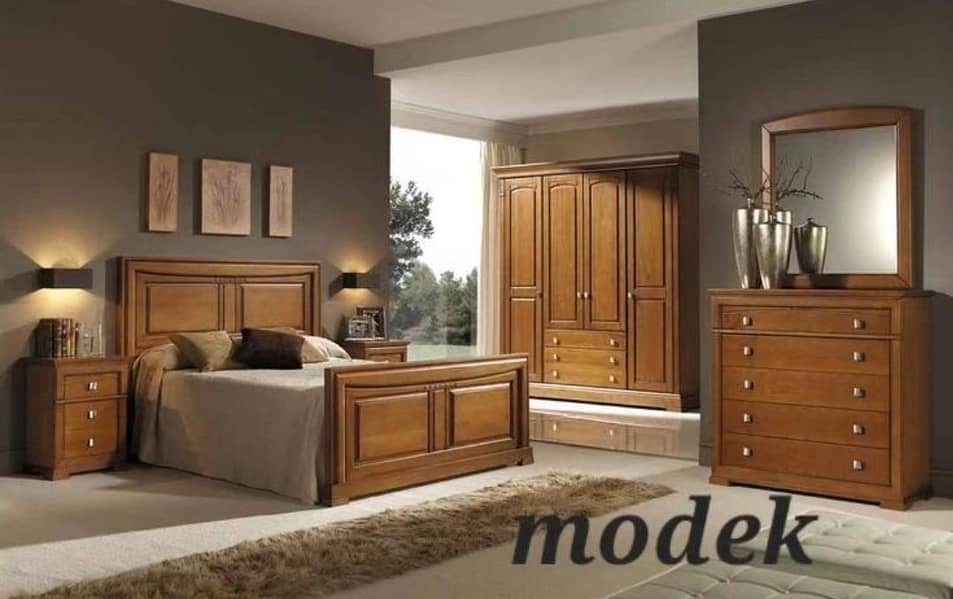 Bed set / King Size bed / Double Bed / Wooden bed / bed / dressing

                                                            alt=