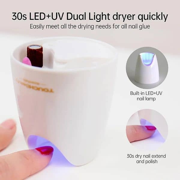 TOUCHBeauty Electric Nail File 5in1 Professional Manicure Pedicure

                                                            alt=