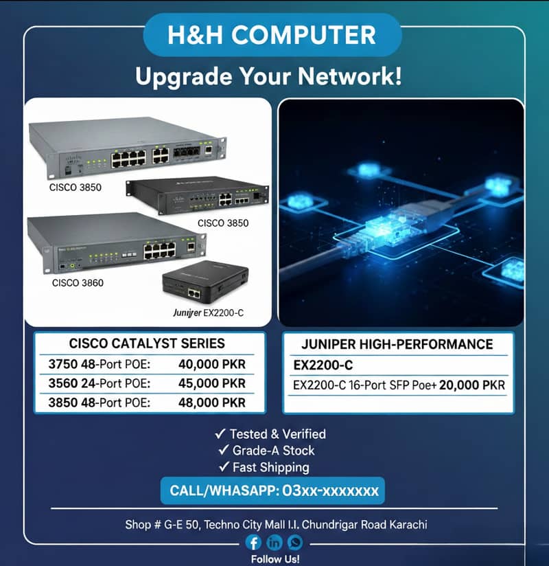 Cisco & Juniper PoE Switches | High-Performance Networking switches

                                                            alt=