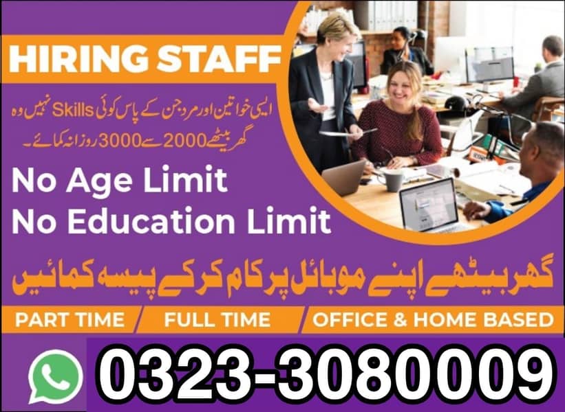 Part time full time Male Female staff required, Matric to Master.

                                                            alt=