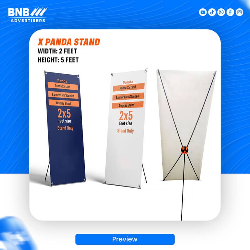 Premium Display Stands | Rollups, Kiosks & X-Stands | BNB Advertisers