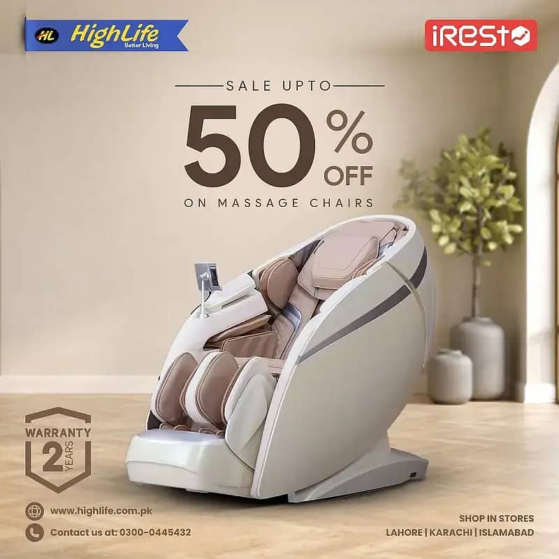iREST MASSAGE CHAIR PAKISTAN, 4D World no. 1 Massage Chair|Recliner

                                                            alt=
