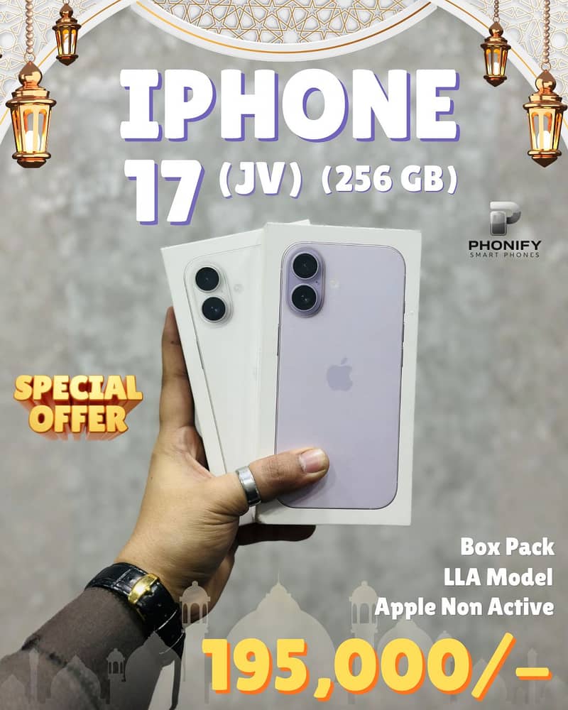 iPhone 17 Jv 256gb Box Pack Non Active

                                                            alt=
