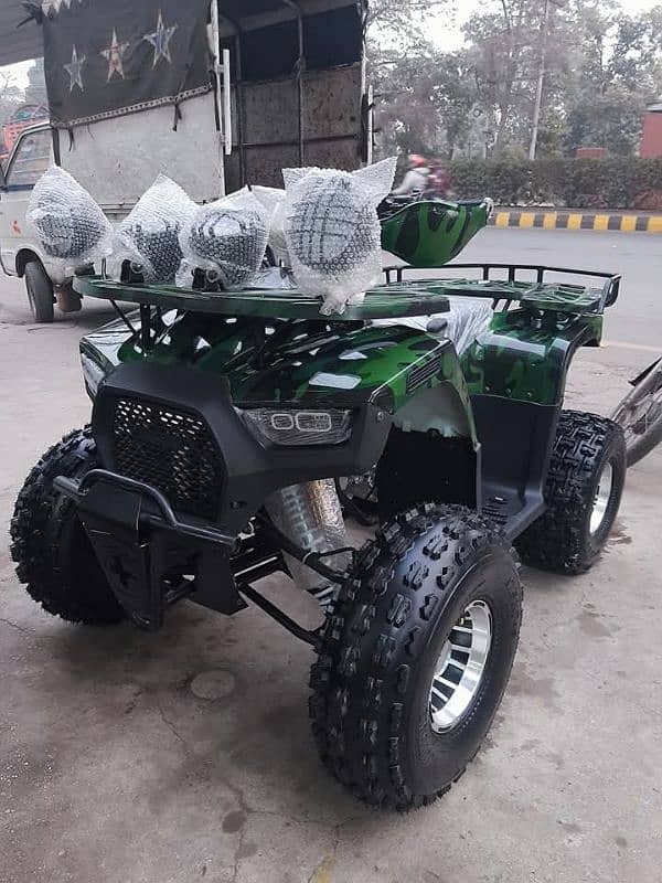 reverse gear 124cc Atv quad 4 wheels delivery all Pakistan