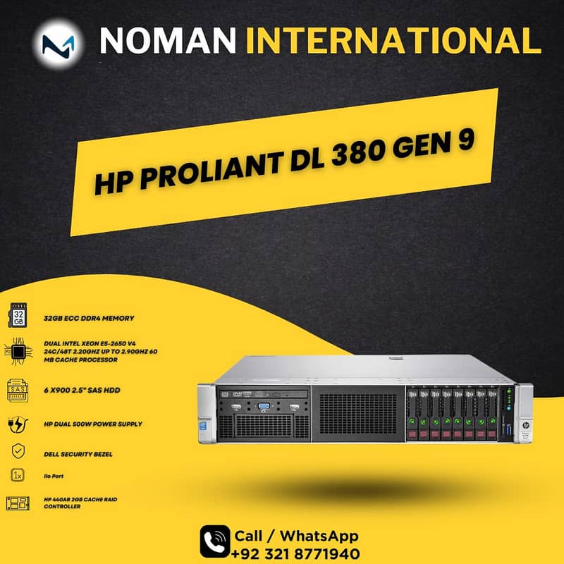 HP PROLIANT DL 380 GEN 9 | Server | Dual Intel Xeon E5-2650 V4 24C/48T

                                                            alt=
