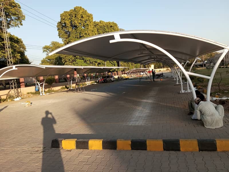 Car Parking Shade | Car Porch Tensile Shade Folding l PVC Canopy shade

                                                            alt=