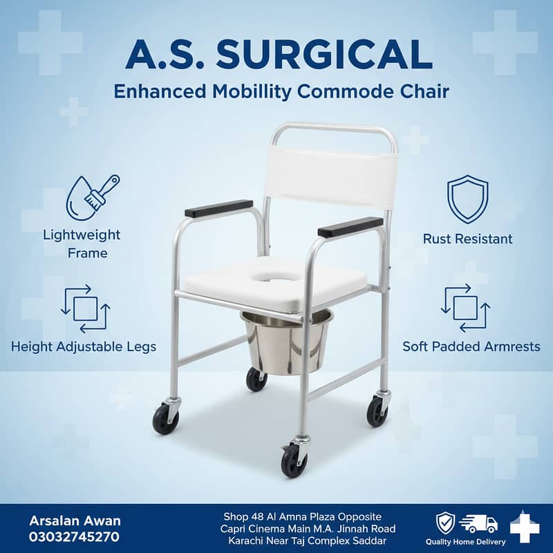 Foldable Commode Chair Toilet Chair for Sale In Karachi.

                                                            alt=