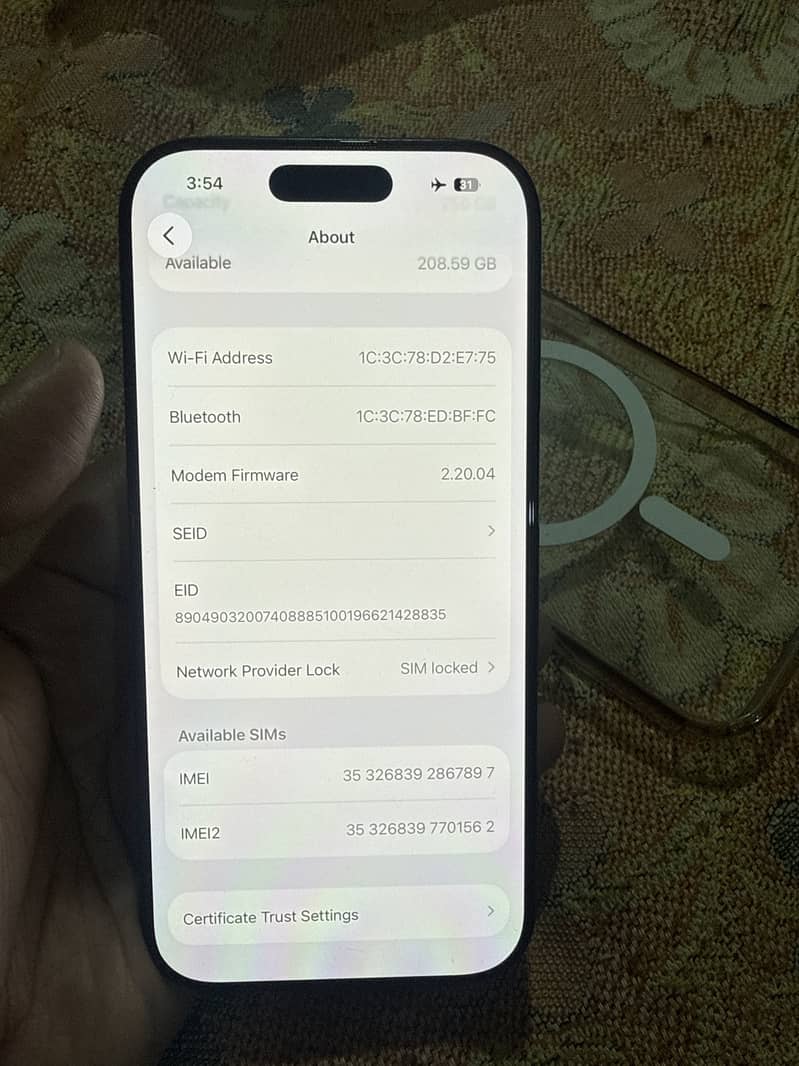 I phone 16 pro jv 256 gb

                                                            alt=