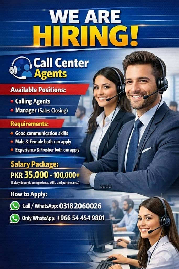 CSR Required / Calling Agents Jobs / Experienced Staff Required / Jobs

                                                            alt=