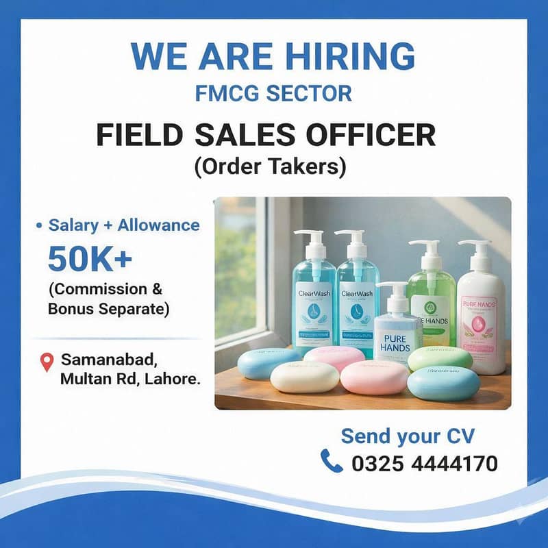 Field Sales Officer(Order Booker) Required [FMCG]Job in Lahore

                                                            alt=