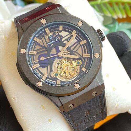 HUBLOT BIG BANG GENEVA COLLECTION  BLUE LEATHER STRAP  PREMIUM MENS

                                                            alt=